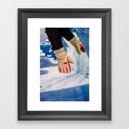 Snow Glove Framed Art Print