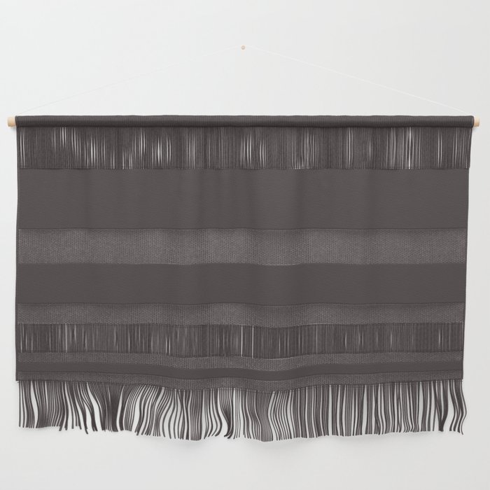 Dark Gray Brown Solid Color Pantone After Dark 19-1101 TCX Shades of Black Hues Wall Hanging