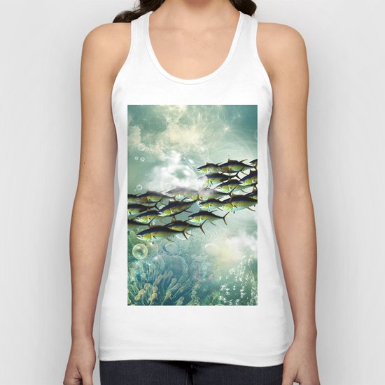 Fish shoal Unisex Tank Top