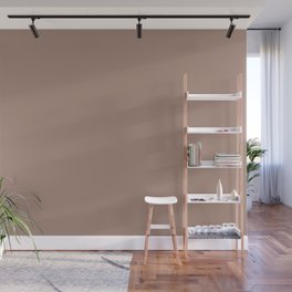 Light Coffee Brown Solid Color Pairs Sherwin Williams 2023 Color Of The Year Redend Point SW 9081 Wall Mural