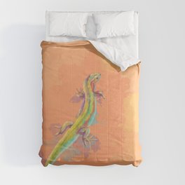 Desert Colors - Lizard Illustration Comforter