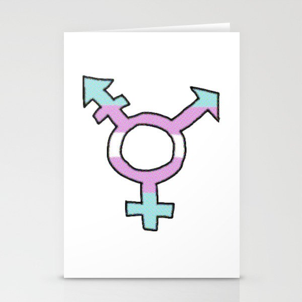 trans pride Stationery Cards