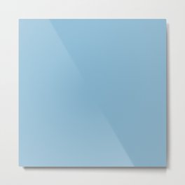Sky Blue bright light pastel solid color modern abstract pattern  Metal Print