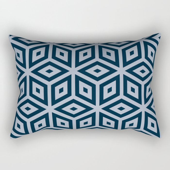 blue Rectangular Pillow