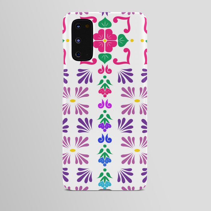 Pink 3, Framed Talavera Flower Android Case