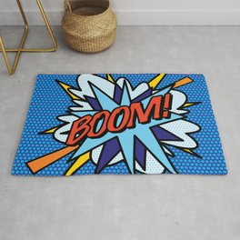 BOOM Comic Book Pop Art Fun Cool Graphic Rug