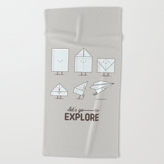 Let's go explore Beach Towel