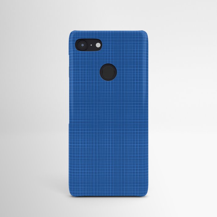 blue line pattern Android Case