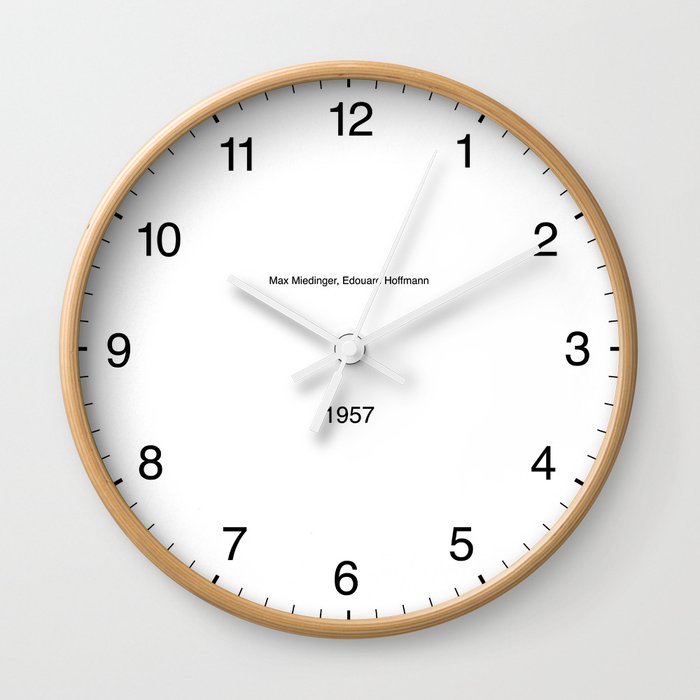 Type/Face 01 Helvetica Wall Clock
