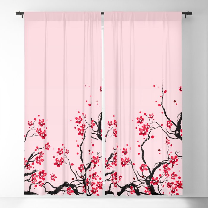Cherry Blossom Blackout Curtain