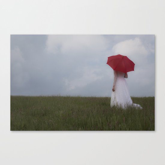 Red and White I Canvas Print