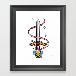 Kill Em With Kindness Framed Art Print