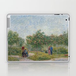 Couples in the Voyer d'Argenson Park at Asnieres, Vincent van Gogh Laptop Skin