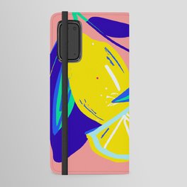 Pop Art Lemon Cut Out Design by Emmanuel Signorino Android Wallet Case