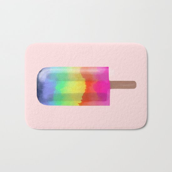 Rainbow Popsicle Bath Mat