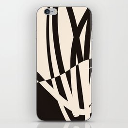 Black and White Abstract Simple Shapes iPhone Skin