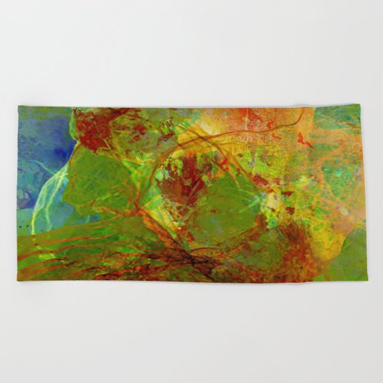 Dreamlike landscape Beach Towel