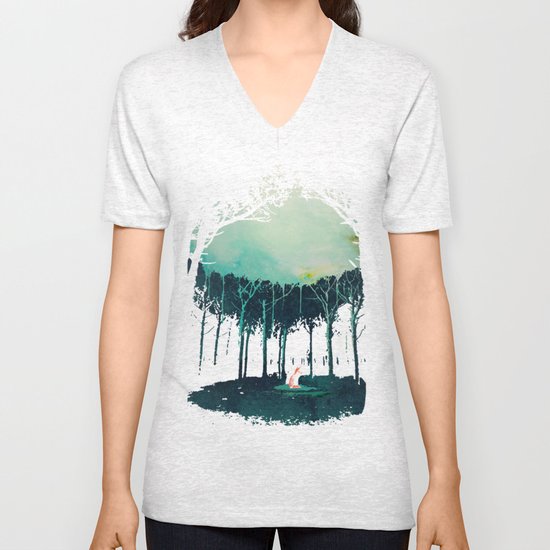 Deep in the forest Unisex V-Neck
