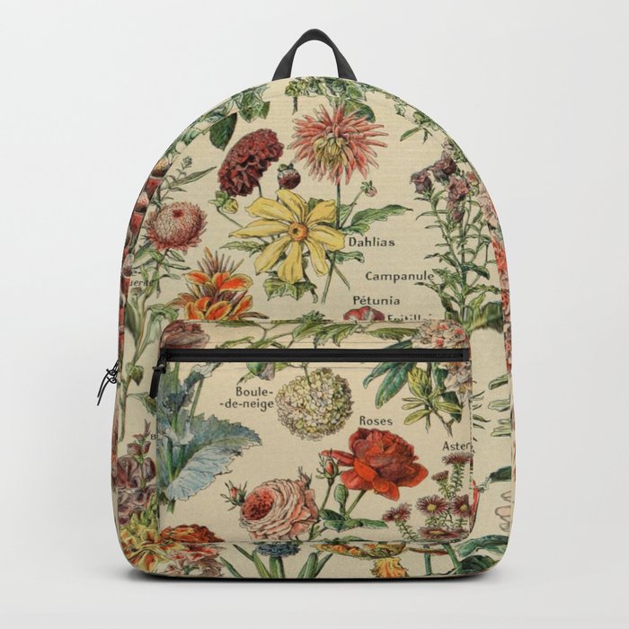 Vintage floral rucksack top