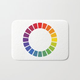 Illustration inspired by Plate 32 from The color printer  by John F. Earhart, 1892 (refreshed interpretation) Bath Mat | Colorwheel, Colorcircle, Colors, Coloursystem, Colourwheel, Colours, Colorsystem, Colortheory, Color, Spectrum 
