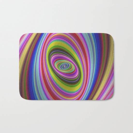 Colorful hypnosis Bath Mat