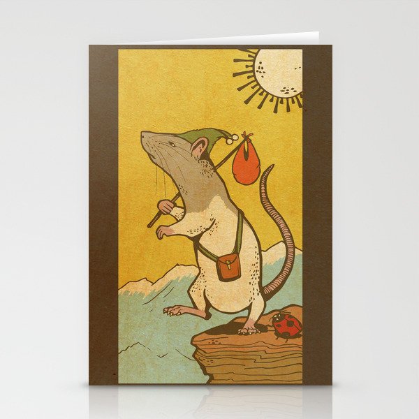 Muroidea Rat Tarot- The Fool Stationery Cards