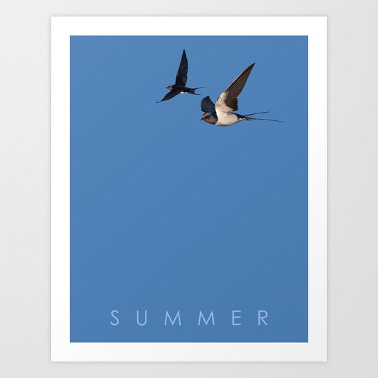 Blue Series #002 ~ Summer Art Print
