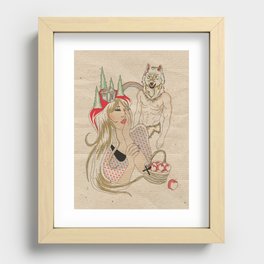 Little Red Riding Hood Recessed Framed Print