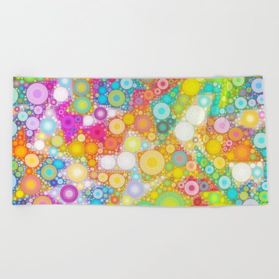 Sunny Bubbles on the Water Beach Towel