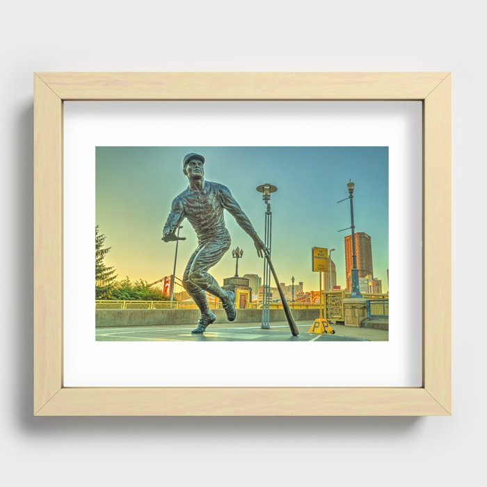 Always A Pirate - Roberto Clemente Statue Recessed Framed Print