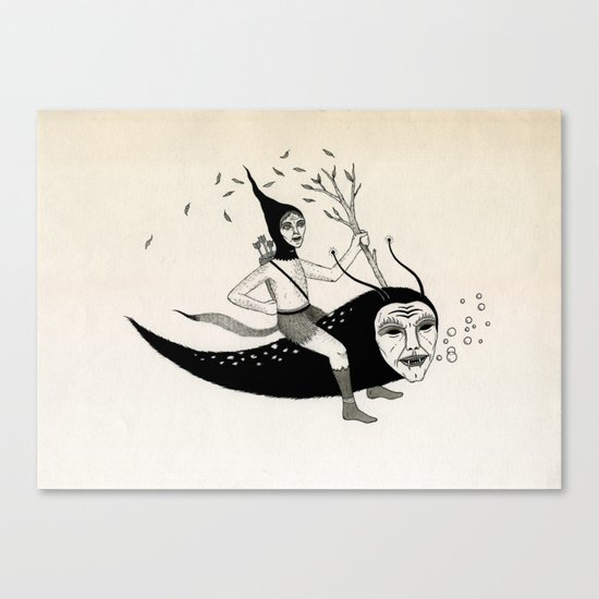 Joyous Flight Canvas Print
