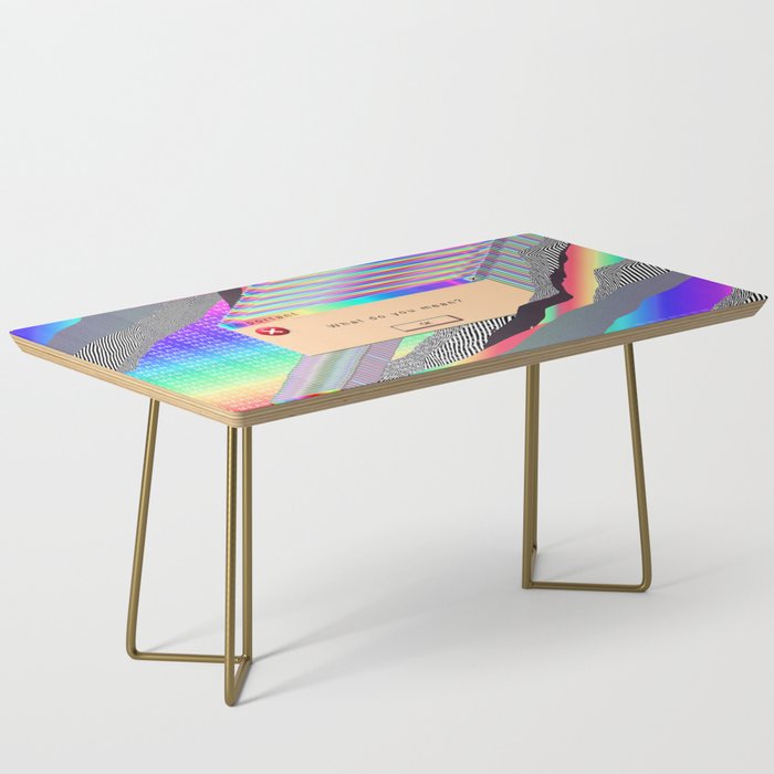 Error Tab iridescent Vaporwave Coffee Table