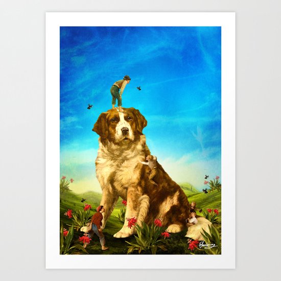 Our Giant Mascot Art Print