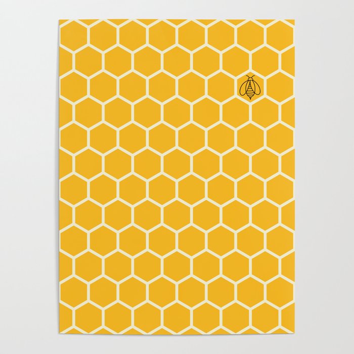 Sunshine Honeycomb Poster