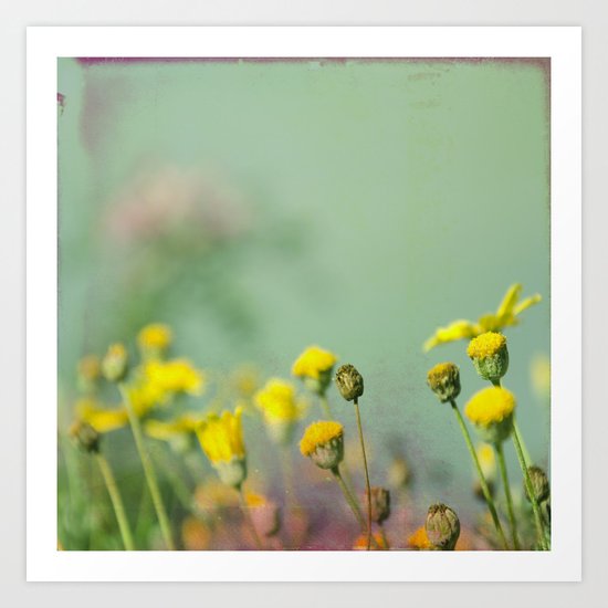 Yellow nostalgia Art Print