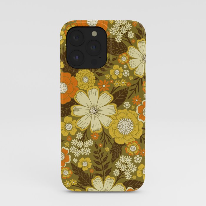 1970s Retro/Vintage Floral Pattern iPhone Case