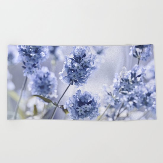 Lavender Blue 87 Beach Towel