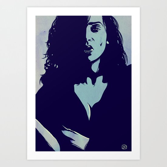 Portrait of a lady Art Print