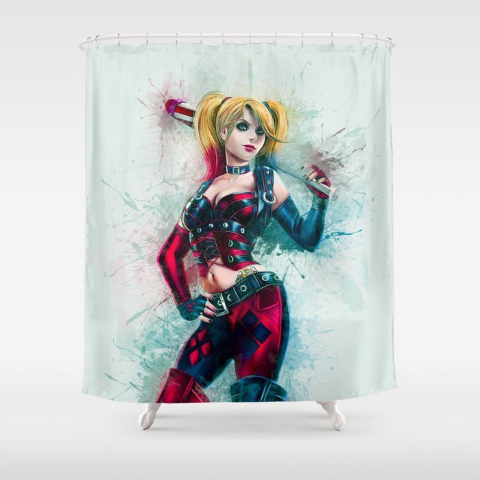 Harley Quinn Shower Curtain By Ianmitc