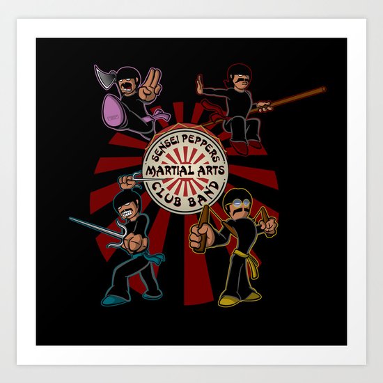 Sensei Pepper's Martial Arts Club Band Art Print