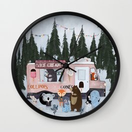 ice cream time Wall Clock