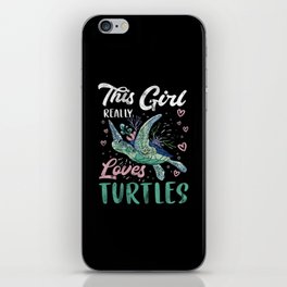 Turtle Relaxed Chilling Sea Ocean Beach iPhone Skin