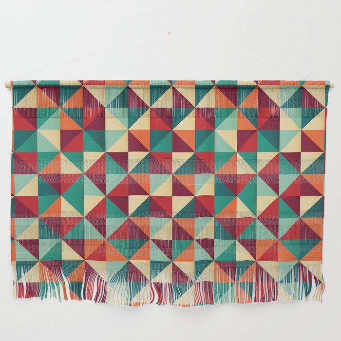 Triangles 003 Wall Hanging by BlueLela Society6