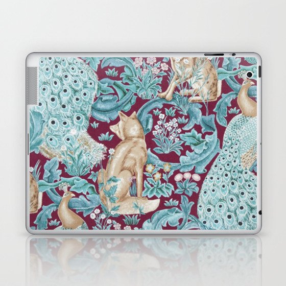 William Morris Forest Compilation Plum Laptop & iPad Skin