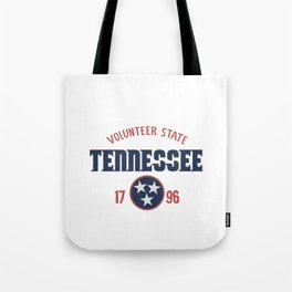 Tennessee 1796 Volunteer State Tote Bag
