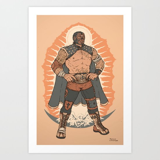 Lucha De Guadalupe Art Print