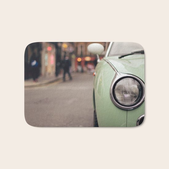The green car Bath Mat