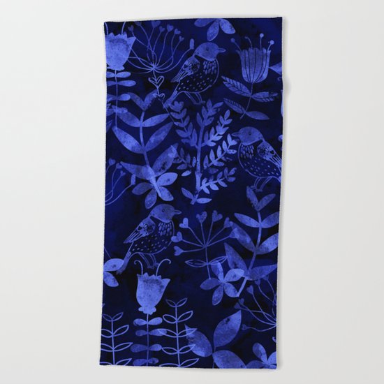 Abstract Botanical Garden Beach Towel