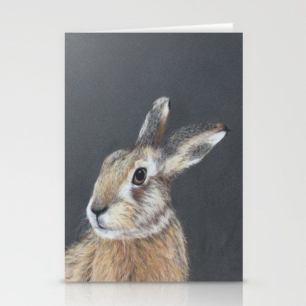 The Hares Stare Stationery Cards