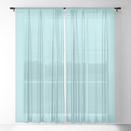 Ice Crystal Blue Sheer Curtain